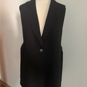Zara Black Sleeveless Blazer